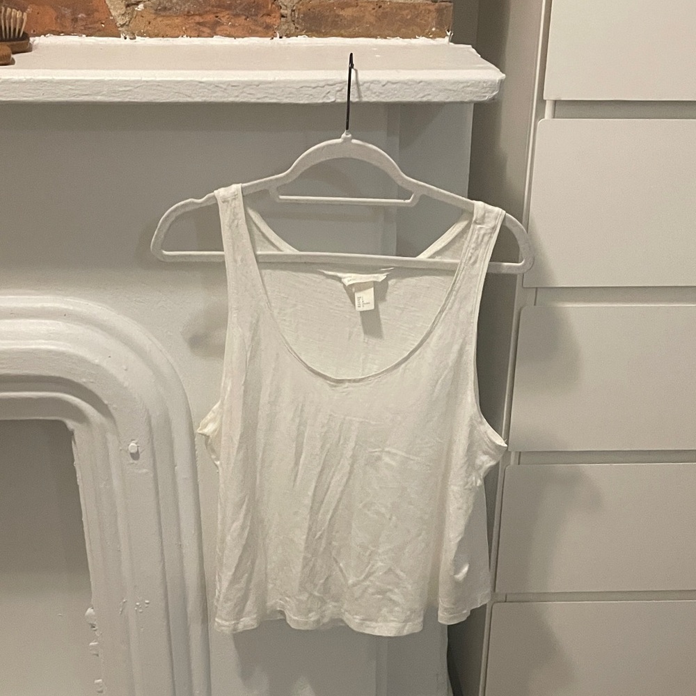 H&M White Tank Top